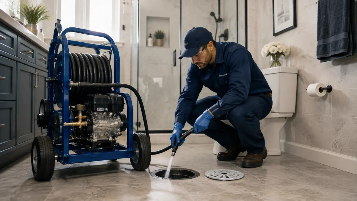 Bathroom Drain Hydro Jetting in Sylmar