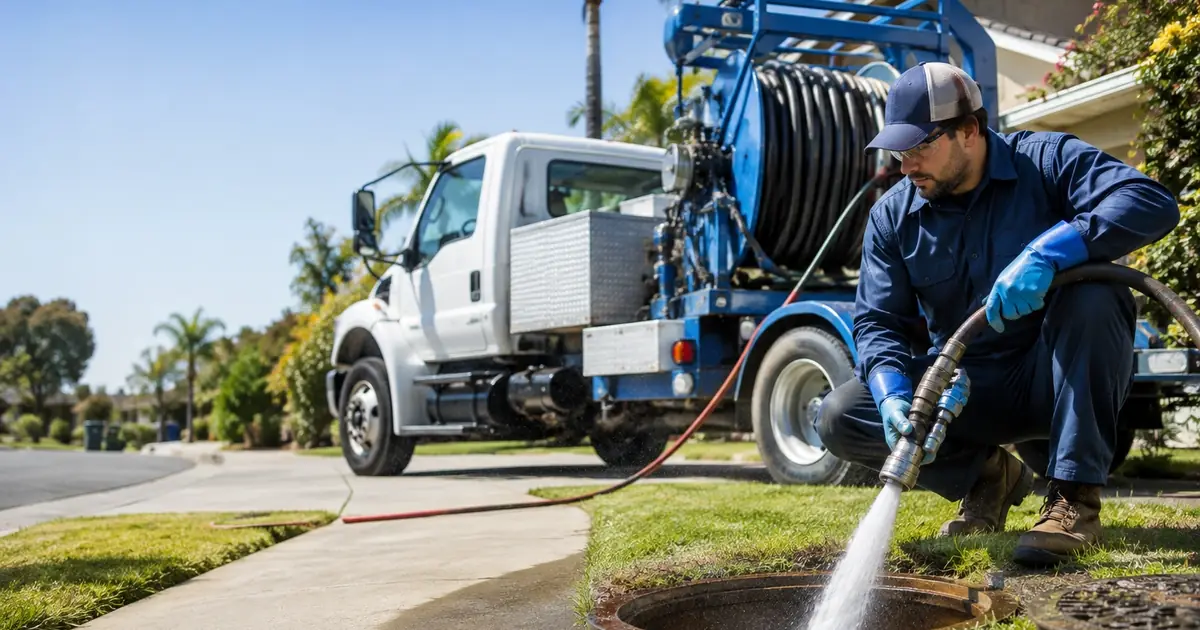 Hydro jet sewer cleaning Sylmar
