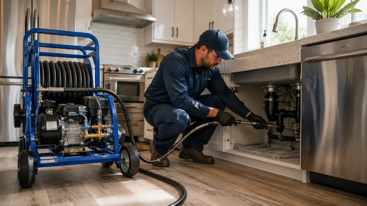 Kitchen Drain Hydro Jetting in Sylmar