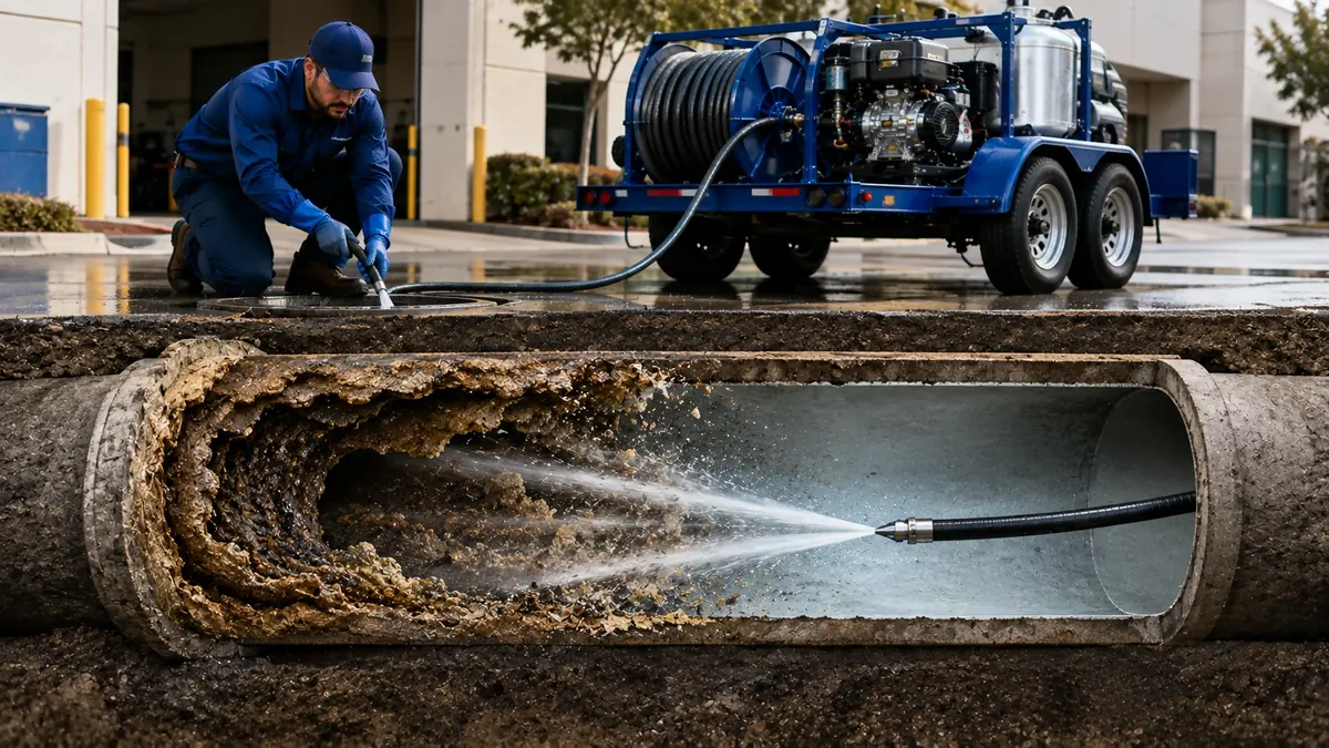 Sewer Pipe Descaling in Sylmar