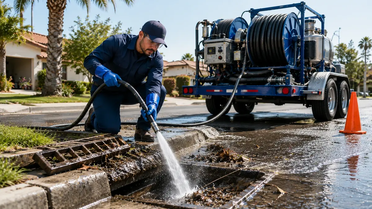 Storm Drain Hydro Jet Cleaning in Sylmar